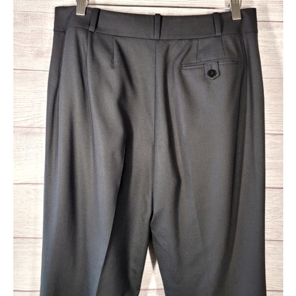 Ellen Tracy Womens Tropical Wool Pants Flat Front Size 8 Pockets Careerwear - Picture 3 of 10